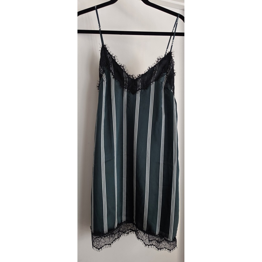 Honey Belle Women's Tank Top Size S Striped Green‎ Sleeveless Shirt New